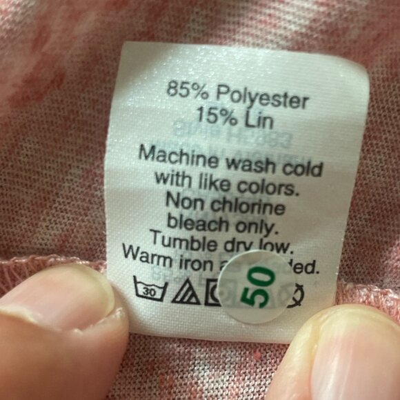 J.Crew Women's Wrap Cardigan Sweater Pale Pink V-Neck Tie Closure Linen Blend La - Picture 6 of 6